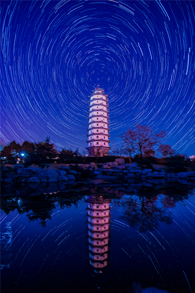 194   刘洪学,2021年2月拍摄于沂水.五环桥夜景.jpg