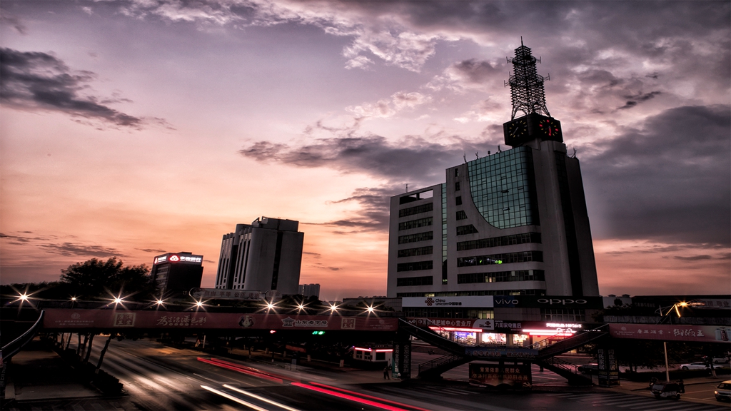 肥城夜景图片图片